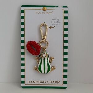 True to Form Frog and Lips Handbag Charm